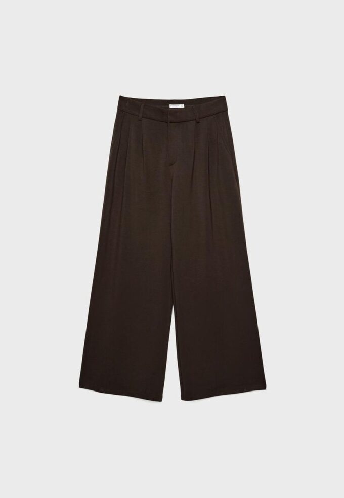 Pantalones de vestir de tacto suave Pantalones de vestir de tacto suave