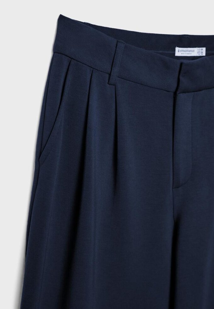 Pantalones de vestir de tacto suave Pantalones de vestir de tacto suave