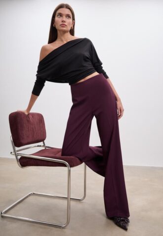 Pantalones elegantes de corte holgado