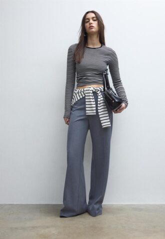 Pantalones elegantes de corte holgado