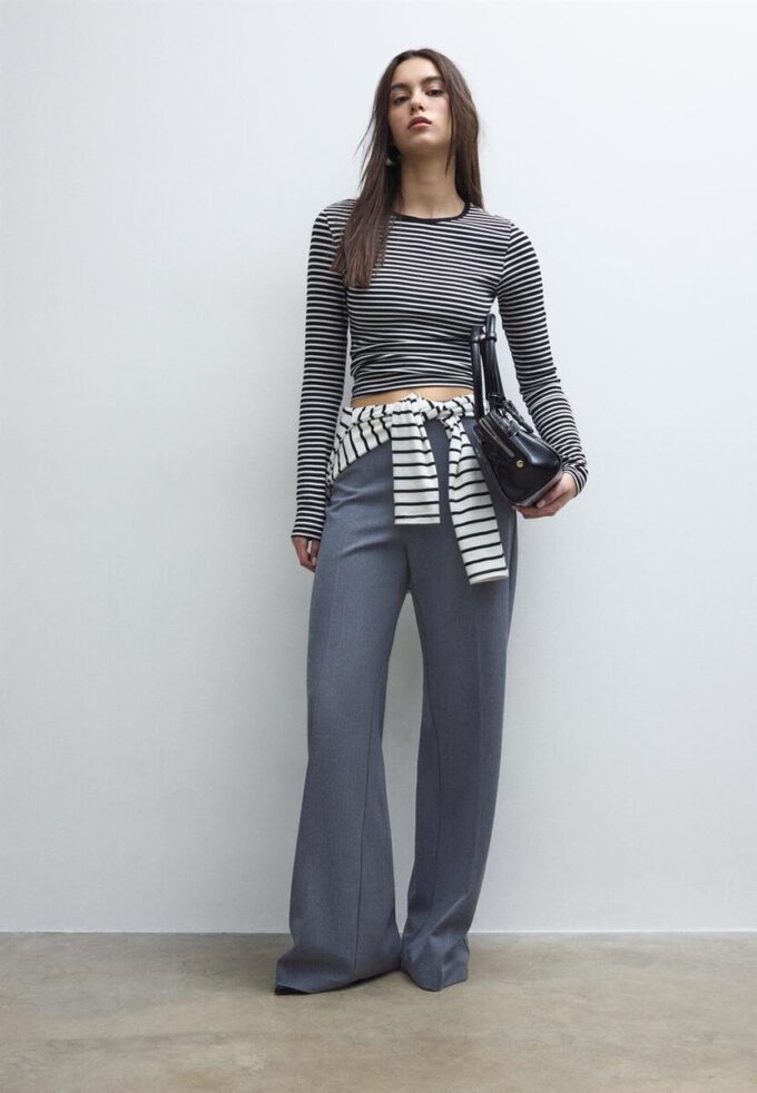 Pantalones elegantes de corte holgado Pantalones elegantes de corte holgado