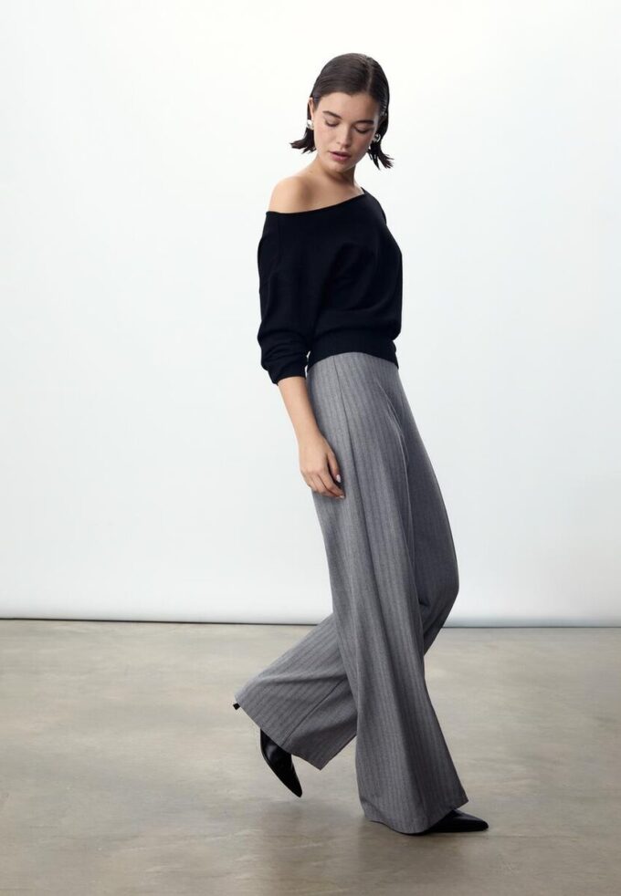 Pantalones elegantes de corte holgado Pantalones elegantes de corte holgado