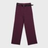 Pantalones elegantes de corte recto y vuelo con cinturón Pantalones elegantes de corte recto y vuelo con cinturón
