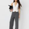 Pantalones elegantes de pierna recta Pantalones elegantes de pierna recta