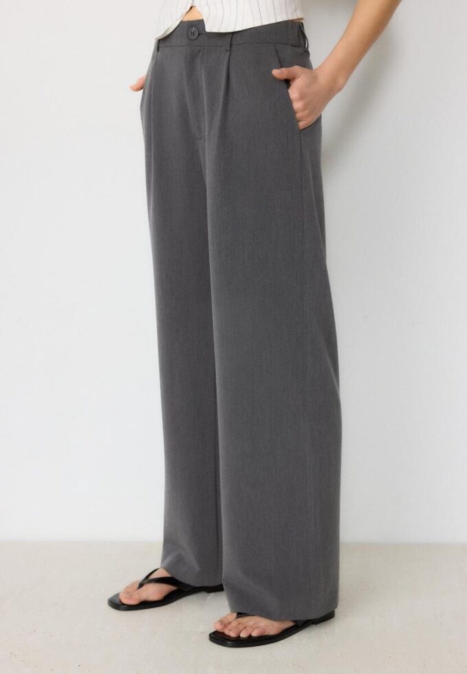 Pantalones elegantes de pierna recta Pantalones elegantes de pierna recta