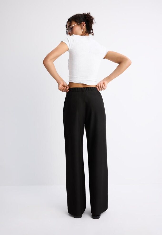 Pantalones elegantes de pierna recta Pantalones elegantes de pierna recta