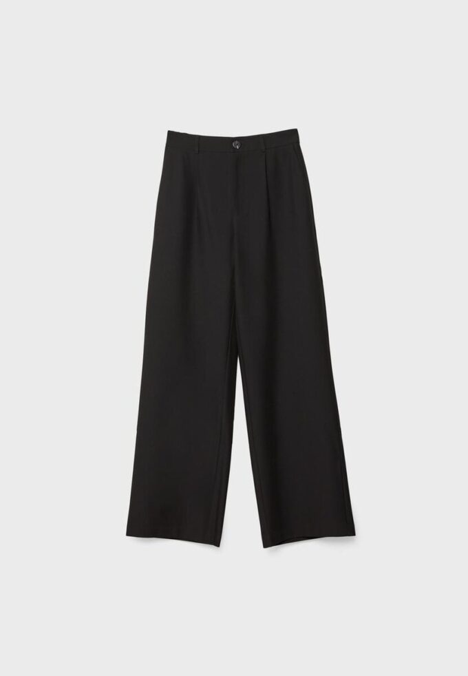 Pantalones elegantes de pierna recta Pantalones elegantes de pierna recta