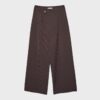 Pantalones elegantes informales a rayas con cintura cruzada Pantalones elegantes informales a rayas con cintura cruzada
