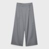 Pantalones elegantes informales a rayas con cintura cruzada Pantalones elegantes informales a rayas con cintura cruzada