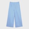 Pantalones elegantes informales a rayas con cintura cruzada Pantalones elegantes informales a rayas con cintura cruzada