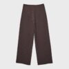 Pantalones elegantes informales a rayas con cintura cruzada Pantalones elegantes informales a rayas con cintura cruzada