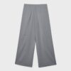 Pantalones elegantes informales a rayas con cintura cruzada Pantalones elegantes informales a rayas con cintura cruzada