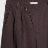 Pantalones elegantes informales a rayas con cintura cruzada Pantalones elegantes informales a rayas con cintura cruzada
