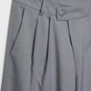 Pantalones elegantes informales a rayas con cintura cruzada Pantalones elegantes informales a rayas con cintura cruzada