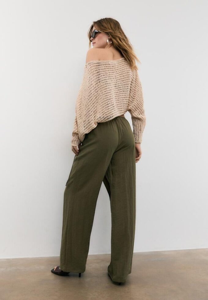 Pantalones envolventes fluidos