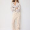 Pantalones fluidos con efecto lino Pantalones fluidos con efecto lino