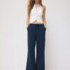 Pantalones fluidos con efecto lino Pantalones fluidos con efecto lino