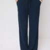 Pantalones fluidos con efecto lino Pantalones fluidos con efecto lino