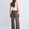 Pantalones fluidos con efecto lino Pantalones fluidos con efecto lino
