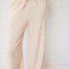 Pantalones fluidos con efecto lino Pantalones fluidos con efecto lino
