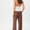 Pantalones fluidos con efecto lino Pantalones fluidos con efecto lino