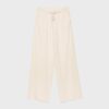 Pantalones fluidos con efecto lino Pantalones fluidos con efecto lino