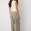Pantalones fluidos con efecto lino Pantalones fluidos con efecto lino
