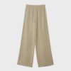 Pantalones fluidos con efecto lino Pantalones fluidos con efecto lino