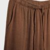Pantalones fluidos con efecto lino Pantalones fluidos con efecto lino