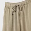Pantalones fluidos con efecto lino Pantalones fluidos con efecto lino