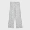 Pantalones fluidos de mezcla de lino a rayas Pantalones fluidos de mezcla de lino a rayas