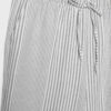 Pantalones fluidos de mezcla de lino a rayas Pantalones fluidos de mezcla de lino a rayas