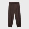 Pantalones globo con cintura doblada Pantalones globo con cintura doblada