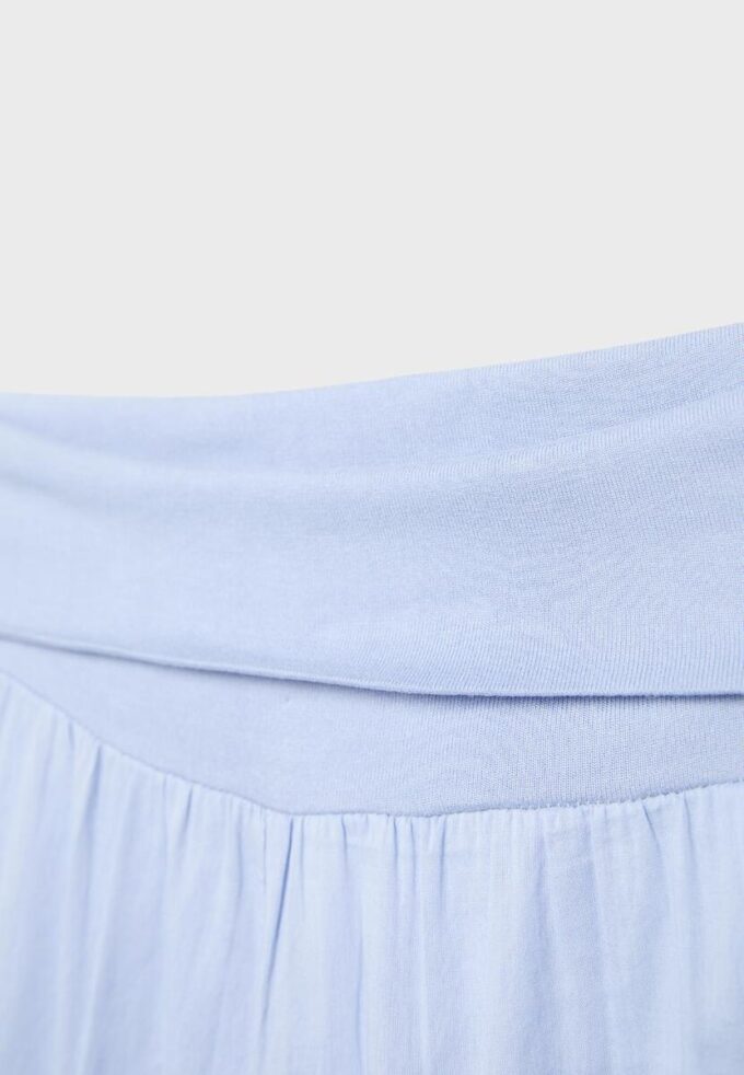 Pantalones globo con cintura doblada Pantalones globo con cintura doblada