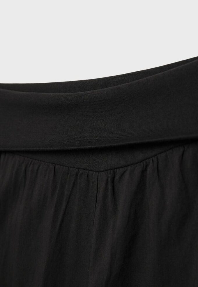 Pantalones globo con cintura doblada Pantalones globo con cintura doblada