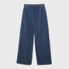 Pantalones holgados de mezclilla con cordón Pantalones holgados de mezclilla con cordón