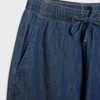 Pantalones holgados de mezclilla con cordón Pantalones holgados de mezclilla con cordón