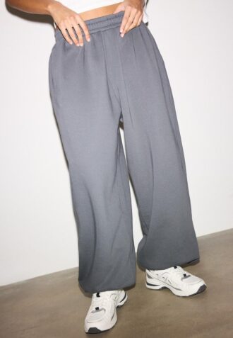 Pantalones jogger con bajo abullonado