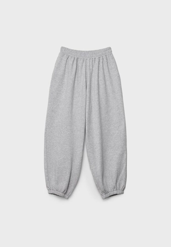Pantalones jogger con bajo abullonado Pantalones jogger con bajo abullonado