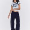 Pantalones jogger con ribete Pantalones jogger con ribete