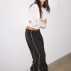 Pantalones jogger con ribete Pantalones jogger con ribete