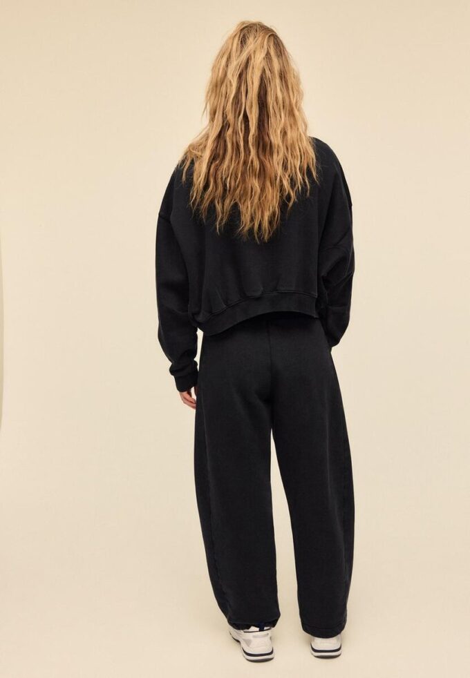 Pantalones jogger de felpa con lavado ácido y tacto suave Pantalones jogger de felpa con lavado ácido y tacto suave
