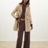 Pantalones jogger de pierna ancha y tacto suave con detalle de costura delantera Pantalones jogger de pierna ancha y tacto suave con detalle de costura delantera