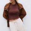 Pantalones jogger de pierna ancha y tacto suave con detalle de costura delantera Pantalones jogger de pierna ancha y tacto suave con detalle de costura delantera