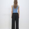 Pantalones jogger de pierna ancha y tacto suave con detalle de costura delantera Pantalones jogger de pierna ancha y tacto suave con detalle de costura delantera