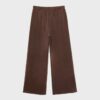 Pantalones jogger de pierna ancha y tacto suave con detalle de costura delantera Pantalones jogger de pierna ancha y tacto suave con detalle de costura delantera