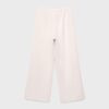 Pantalones jogger de pierna ancha y tacto suave con detalle de costura delantera Pantalones jogger de pierna ancha y tacto suave con detalle de costura delantera