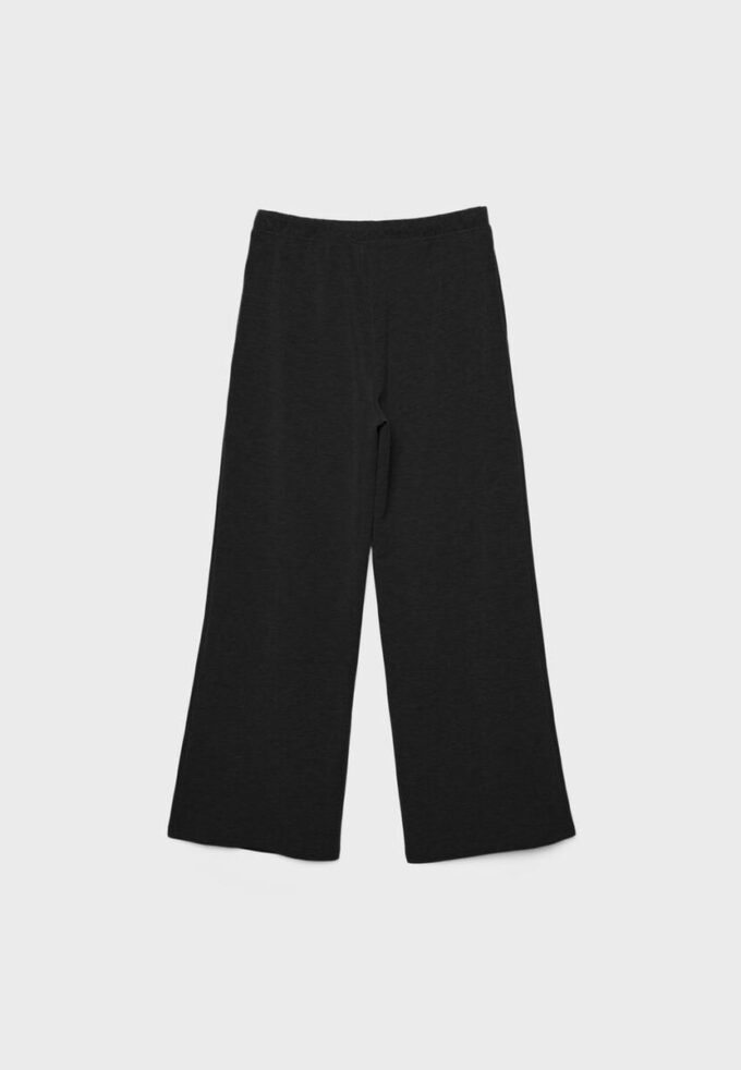 Pantalones jogger de pierna ancha y tacto suave con detalle de costura delantera Pantalones jogger de pierna ancha y tacto suave con detalle de costura delantera