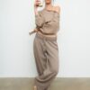 Pantalones jogger de pierna recta con efecto lavado Pantalones jogger de pierna recta con efecto lavado