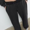 Pantalones jogger de pierna recta con efecto lavado Pantalones jogger de pierna recta con efecto lavado